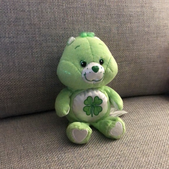 CARE BEARS- GOOD LUCK SHAMROCK 8 INCH CARE BEAR FROM EARLY 2000’S - Picture 7 of 14